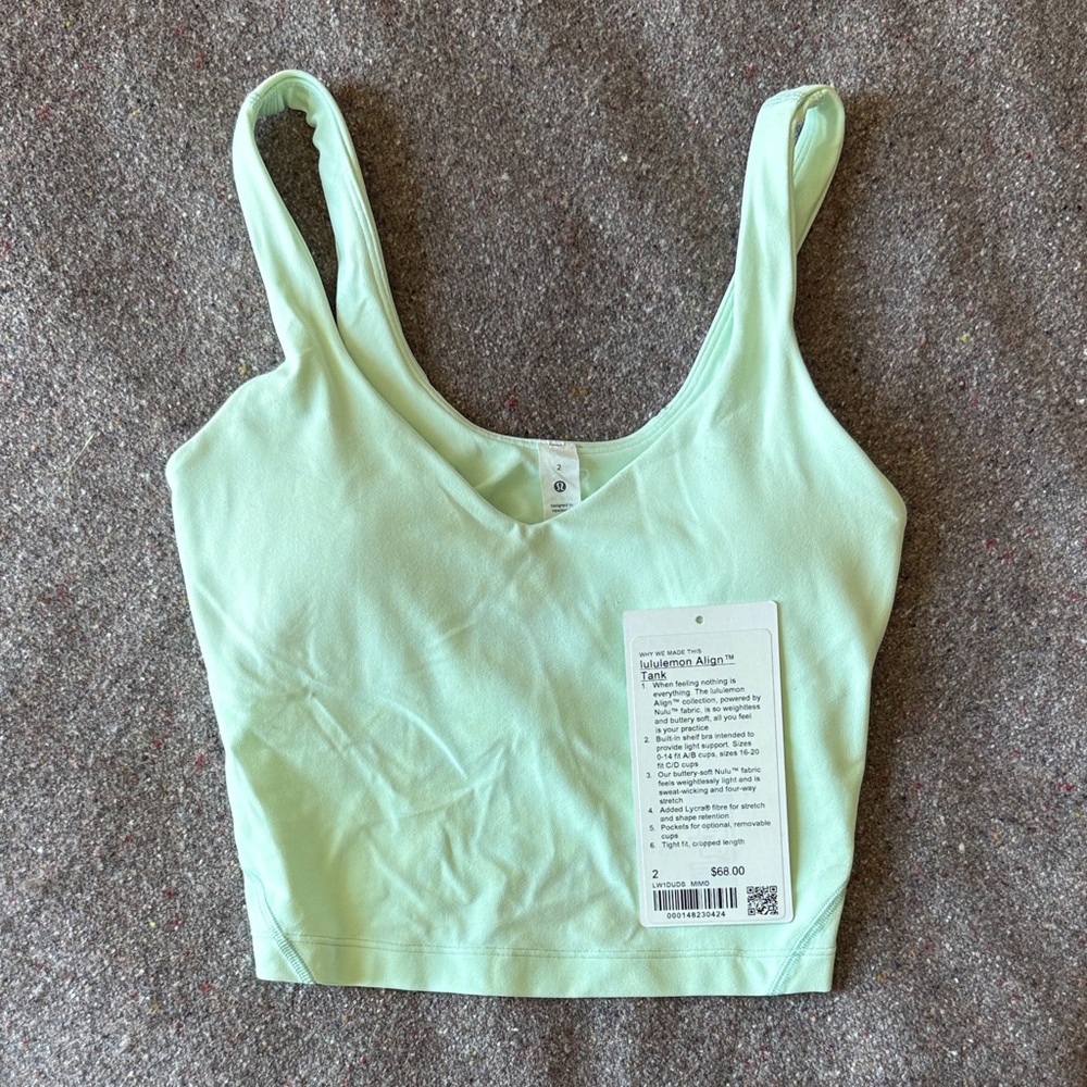 Lululemon Align Tank in Mint Moment (MIMO) - Size 2
